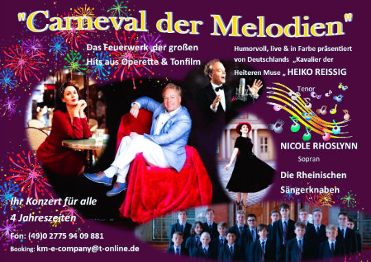 Knabenchor-Hösel Plakat Carneval der Melodien